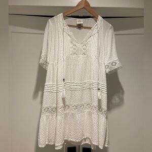 Flowy lace Boho short dress